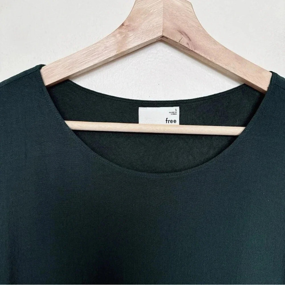 Aritzia Womens Small Wilfred Free Dark Green Juliger Blouse - Picture 5 of 8